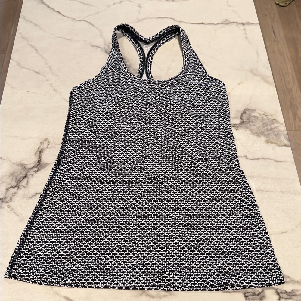Lululemon Athletica Black and White Tank Top